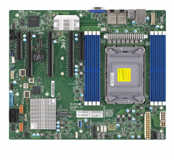 Super X12SPi-TF,1x LGA-4189, 4x PCI-E 4.0, VGA, 2x 10GB/X550, 10x SATA3+R,1x NVMe/M.2,IPMI,DDR4(2TB)