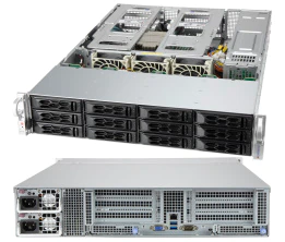 Super 2014CS-TR, 1xAMD 7003,4xPCIe 4.0,VGA,LAN via 2xAIOM,12x HS SATA3 Bays,IPMI,D4(4TB),2U RM,R920W