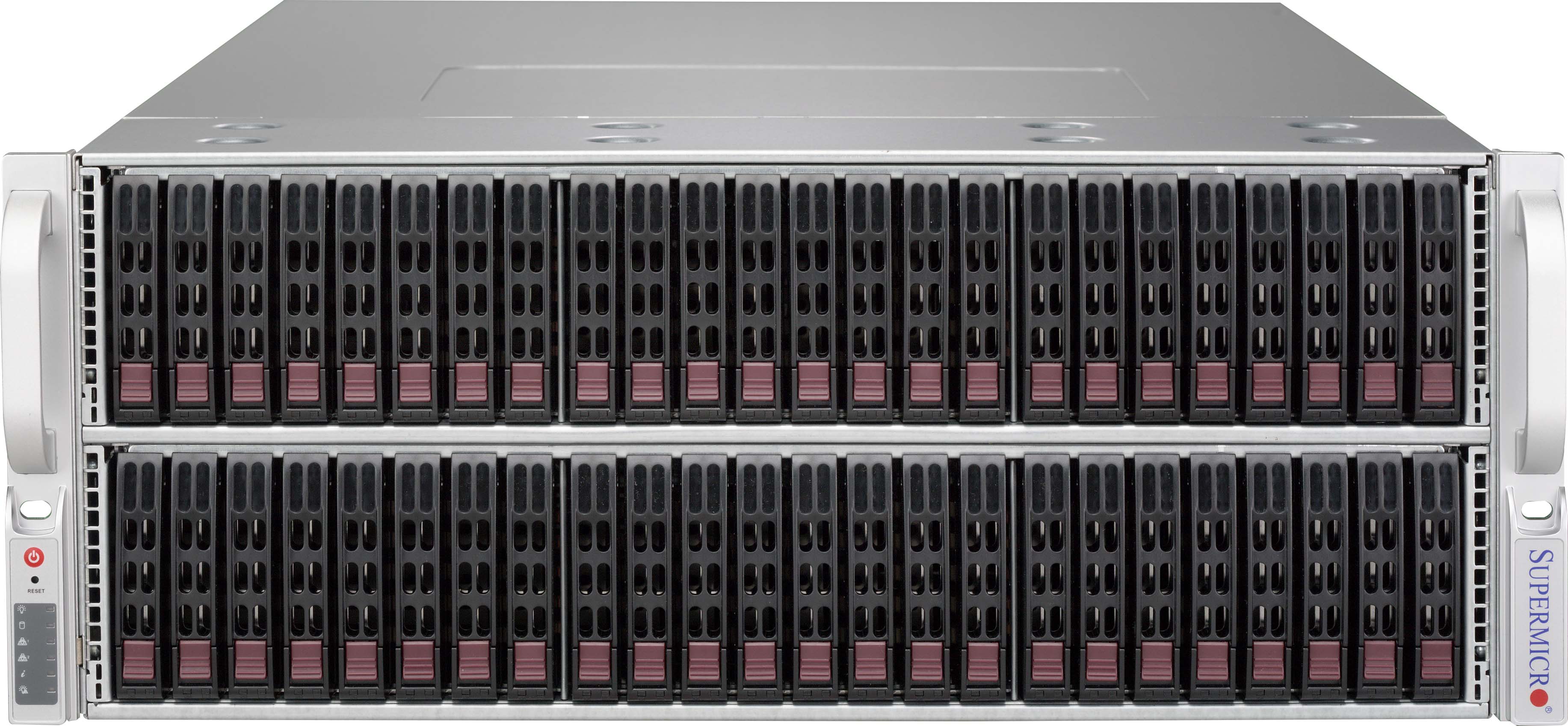 Supermicro SC417BE1C-R1K23JBOD, 4U RM,72x(48 front+24 rear) 2.5" HS Bays,1x SAS3(12Gbps) Exp,R1200W