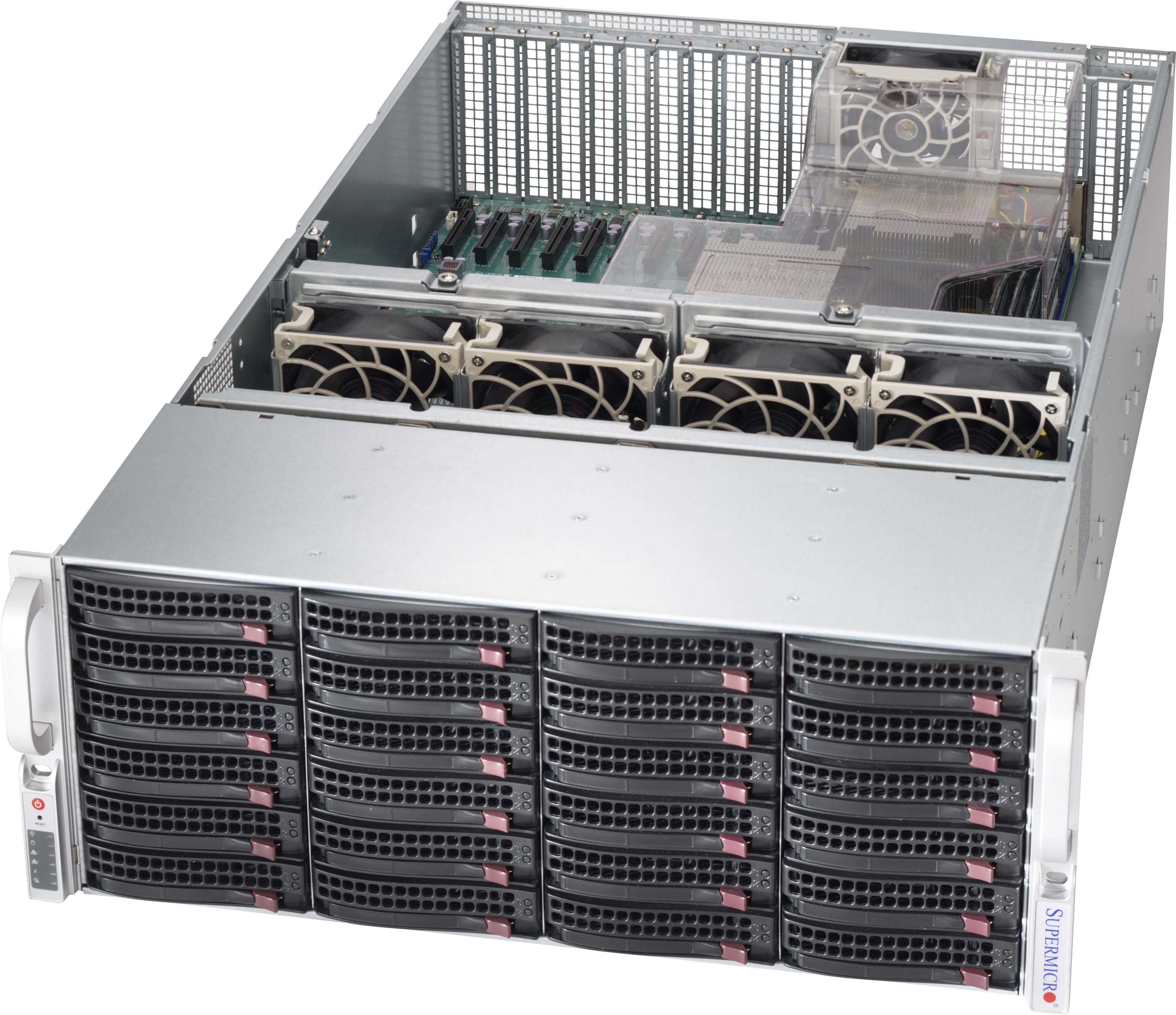 Supermicro SC846XE2C-R1K23, 4U RM, 24x HS SAS3(12Gbs) Bay,2x SAS3 Expander,Mini-SAS HD, R1200W(1+1),