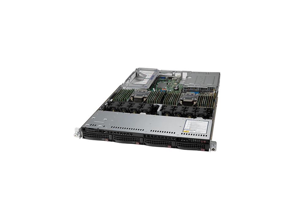 Super 610U-TNR,2xLGA-4189,UIO,3xPCIe40,Video,LAN via Slim-AIOM,4xHS 3.5" SAS/NVMe,IPMI,D4(6TB),R12KW