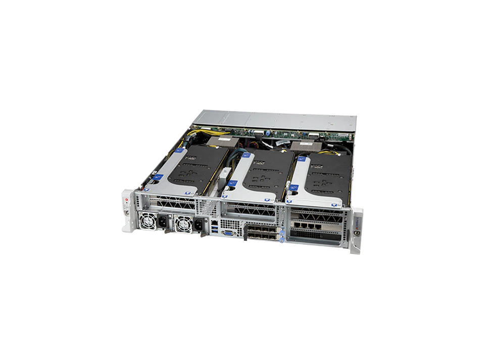 Super 220HE-FTNR,F I/O, 2xLGA-4189, 4xPCIe4,Video,AIOM Slot,6xHS 2.5" SAS/NVMe,IPMI,D4(12TB),2U/R2KW