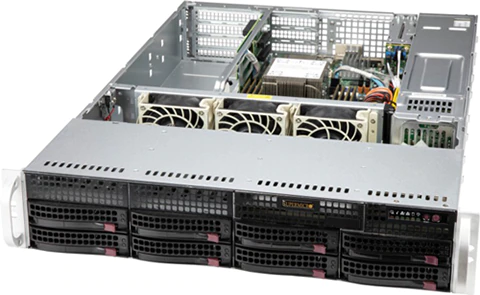 Super 520P-WTR,1x LGA-4189,WIO,4xPCIe4.0,Video,2x10GB/X550,8xHS 3.5" SATA3 Bays,IPM,D4(2TB),2U/R650W