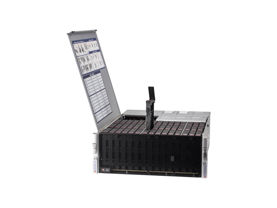 Super 540P-E1CTR45L,1x LGA-4189,Video, 2x 10GB/X550, 45xHS SAS3(3808/IT Mode),IPMI,D4(3TB),4U/R1600W