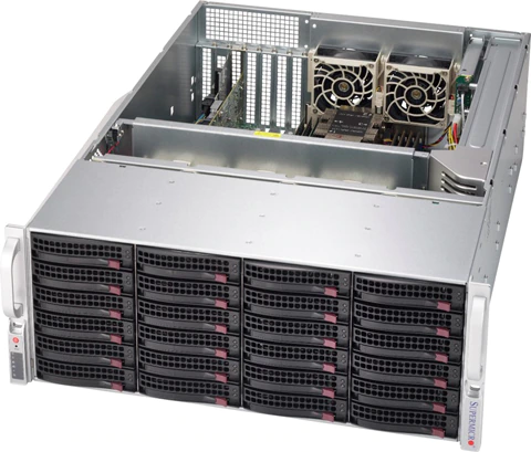 Super 640P-E1CR24L,2xLGA-4189,Video,2x10Gb/X550,24xHS 3.5" SAS3/SATA(3808),Exp,IPMI,D4(4T),4U/R1200W