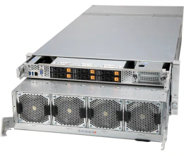 Super 4124GO-NART+,2xAMD 7003,Up to 8xGPU,AIOM LAN,6xHS 2.5" U.2 NVMe,IPMI,D4(8TB),4U RM,R3000W(2+2)
