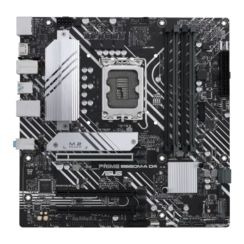 ASUS PRIME B660M-A D4 B660 LGA1700 Max128GB DDR4 PCIe mATX