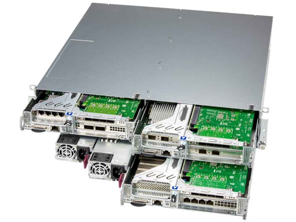 Super 210SE-31D,3xNodes,1xLGA-4189,3x PCIE Gen4 x16,Video,1xGb,2x NVMe M.2,IPMI,D4(2TB),2U/R200W DC