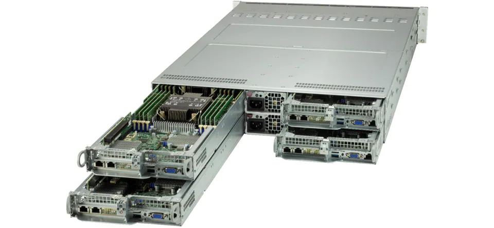 Super 620TP-HC9TR,4xNode,2xLGA-4189,Video,2x10Gb/X710,6xHS 3.5" SAS3(3908/HW),IPMI,D4(4TB),2U/R2200W