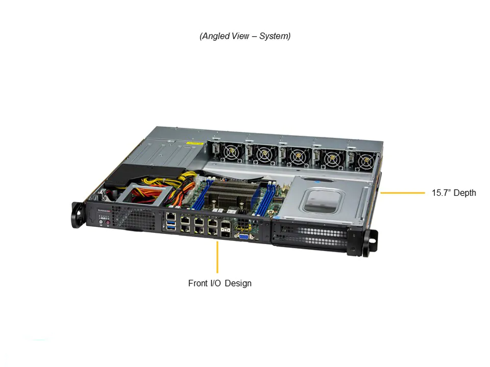 Super 110D-8C-FRAN8TP,XeonD-2733NT,Video,4xGB+2x25G/SFP28+2x10GB,2x2.5"Bay,IPMI,D4/512G,1U/R800W,Vac