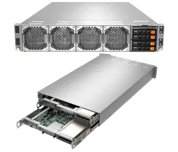 Super 2114GT-DNR,2xNodes,1xEPYC 7003,Video,1xAIOM,2x HS 2.5" U.2 NVMe Gen4,IPMI,D4(2TB),2U RM,R2600W
