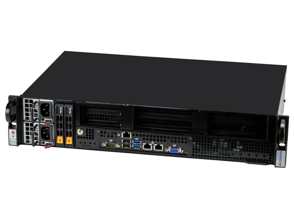 Super 211E-FRN2T,1xLGA-4677,4x PCIe5.0,Video,2x10GB LAN,2x Int 2.5" NVMe,M.2,IPM,D5(2TB),2U/R600W,AC