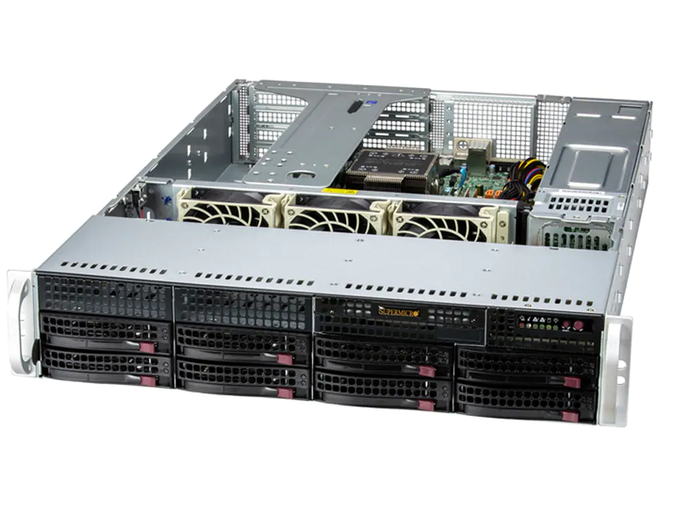 Super 521E-WR,1xLGA-4677,4xPCIe5,VGA,2xGB,8xHS 3.5" SATA3/SAS3 or 4xNVMe,2xM.2,IPMI,D5(2TB),2U/R920W