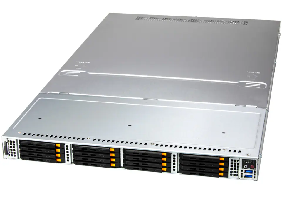 Super ASG-1115S-NE316R, 1xEPYC/9004,VGA,2xPCIe 5.0+2xAIOM,16x E3.S HS NVMe,IPMI,D4(6TB),1U RM,R1600W