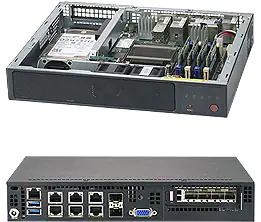 Super E300-9A-16CN8TP,Atom C3958-2Ghz/16C,VGA,4xGB+2x10GB+2x10GB/SFP+,1x2.5",D4(64GB),Mini-1U,84W DC