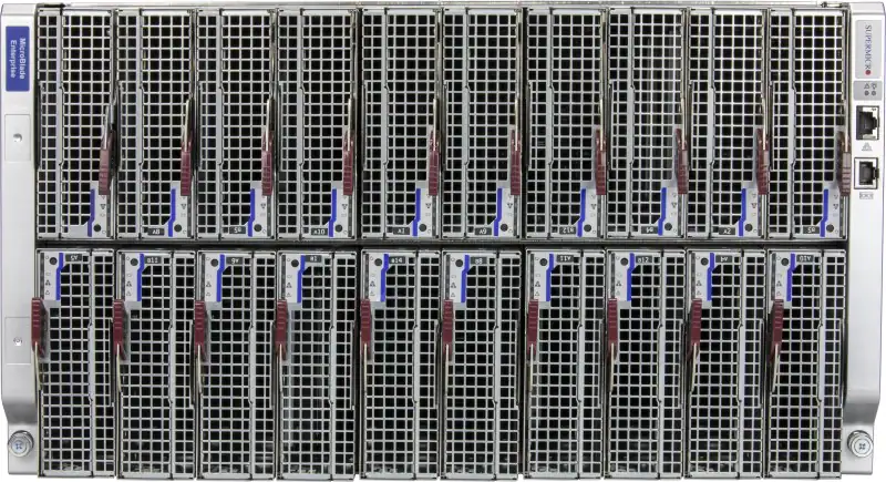 SuperBlade MBE-620E-630,20xHS Blades,2xHS GEM Switches & 2xHS CMM/KVM,6U RM,6xHS 3000W Redundant P.S