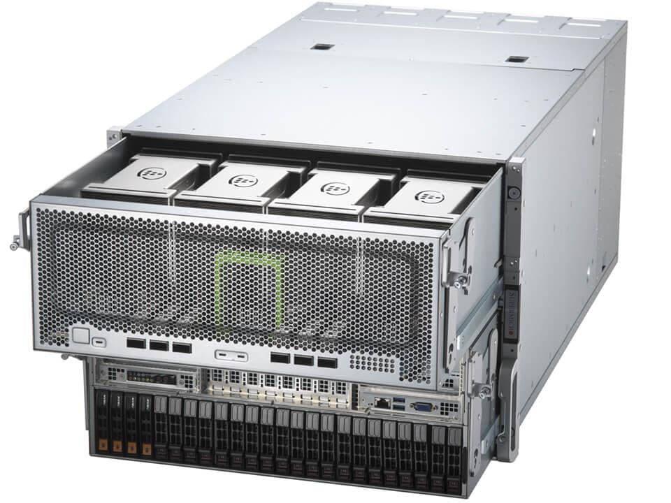 Super 820GH-TNR2,3rdG,2xLGA-4189,4xPCIe4,Video,6x400GB,12xHS 2.5" NVMe/SATA,IPMI,D5(8TB),8U/6xR3000W