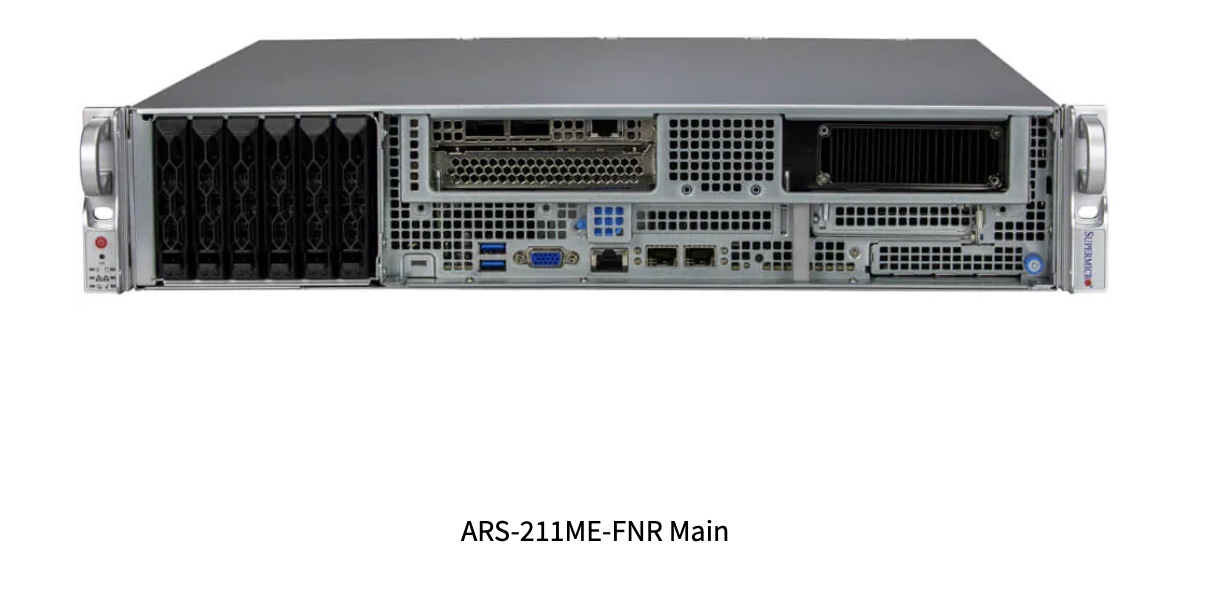 Super MegaDC ARS-211ME-FNR, 2U UP MegaDC with 6 hot-swap 2.5" NVMe drives