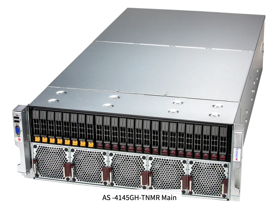 Super GPU A+ AS -4145GH-TNMR,  4U System with Quad AMD Instinct¿ MI300A Accelerators