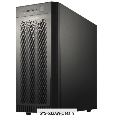 SuperWorkstation SYS-532AW-C, UP mid-tower workstation for 3D design and content creation