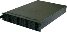 AIC RMC2E2-KI-XPPS, 2U RM, 12x HS P-SATA+1x 2.5" Int Bays, 2x 460W P.S