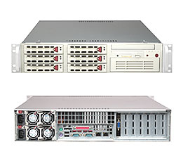 Super 6024H-82, 2x Nocona, 800Mhz, Video, SCSI/U320, 2x GB Lan, SATA+Raid, 6x SCA, DDR2(16GB), 2U