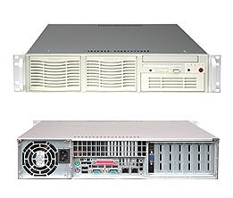 Super 6024H-i, 2x Nocona, 800Mhz, Video, 2x GB Lan, SATA+Raid, DDR(32GB), 2U/500W