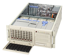 SuperServer 7044H-82R, 2x Nocona, 800Mhz, Video, SCSI/U320, 2x GB Lan, SATA,8x SCA, DDR2, 4U/3x 760W