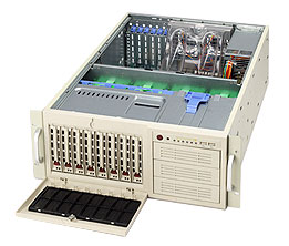 SuperServer 7044A-8, 2x Nocona, 800Mhz, SCSI/U320, GB Lan, SATA+Raid, 8x SCA, DDR(32GB), 4U/645W