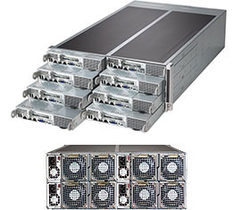 Super FatTwin® FI/O(8xNodes) E5-2600v4+3.5" Server