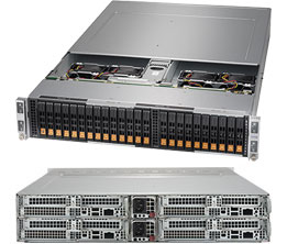 Super BigTwin®(4xNode) E5-2600v4+NVMe Server