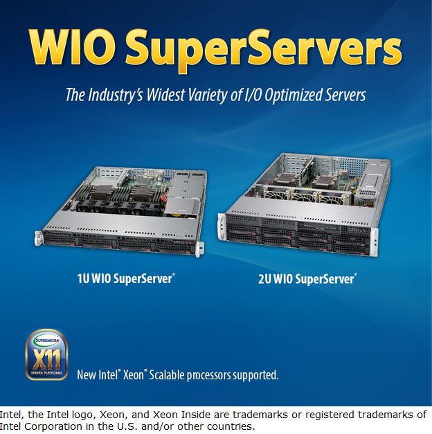 Super WIO Xeon® Scalable 1U/2U Server